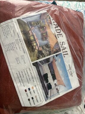 Rust Red Shade Sail - Outdoor Sun Shade
